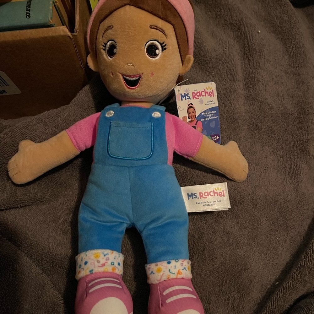 Rachel Plush Doll with Blue and Pink Outfit